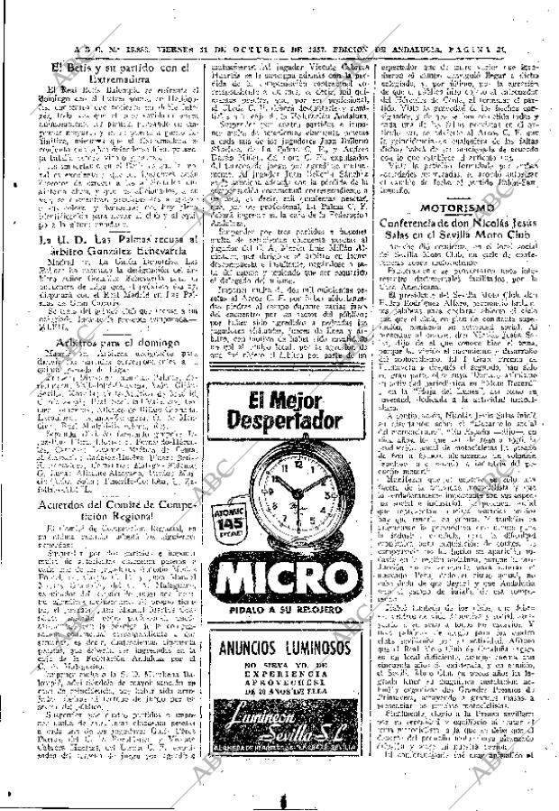 ABC SEVILLA 11-10-1957 página 31