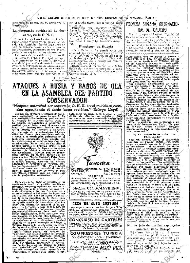 ABC MADRID 12-10-1957 página 22