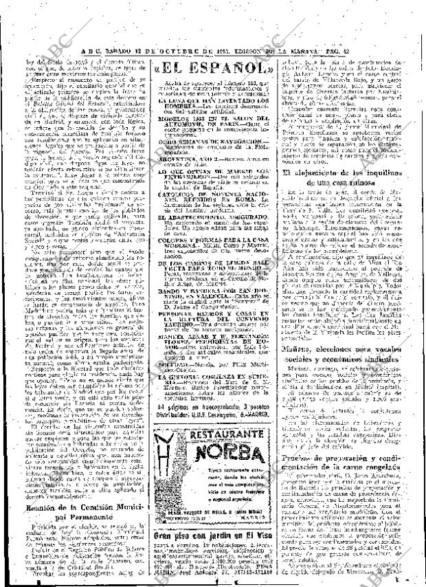 ABC MADRID 12-10-1957 página 40