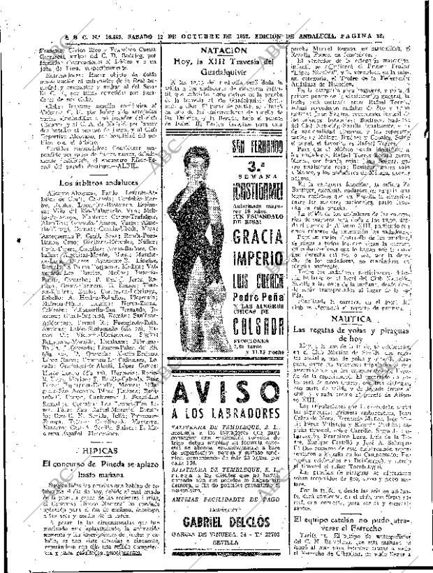 ABC SEVILLA 12-10-1957 página 32