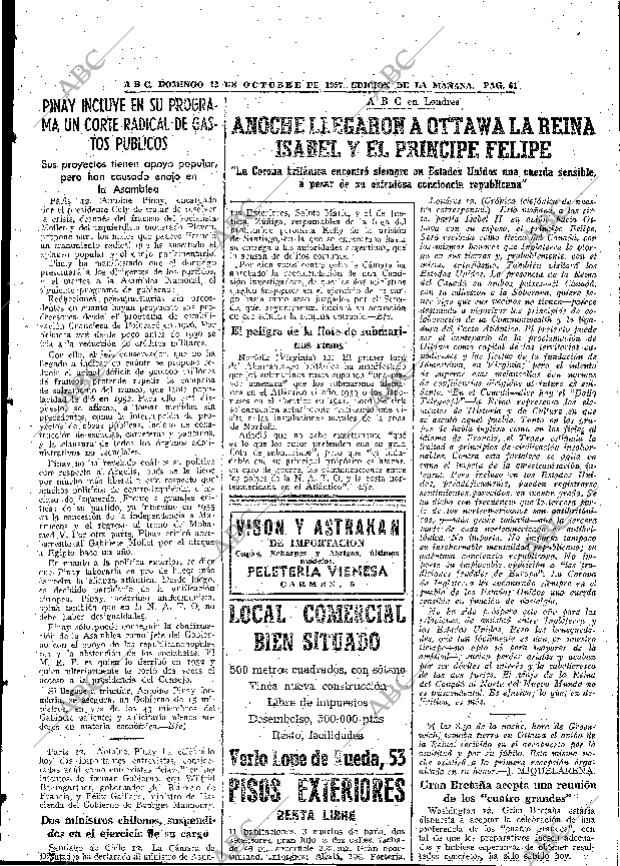 ABC MADRID 13-10-1957 página 77