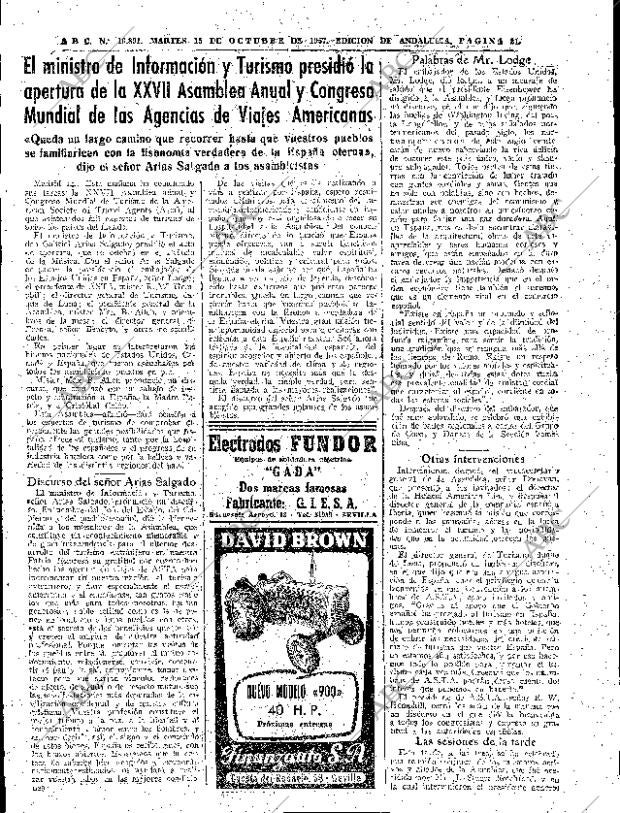 ABC SEVILLA 15-10-1957 página 21