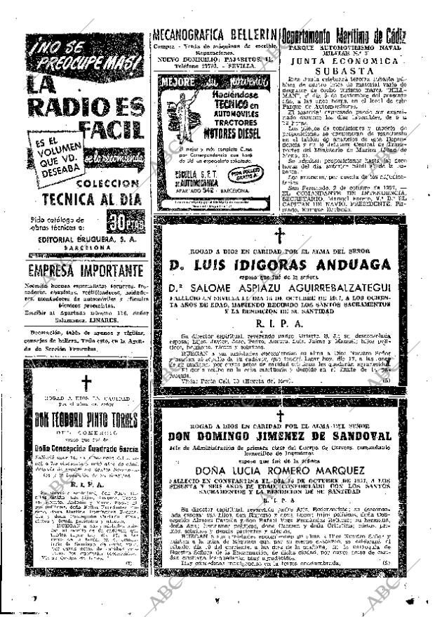 ABC SEVILLA 17-10-1957 página 38