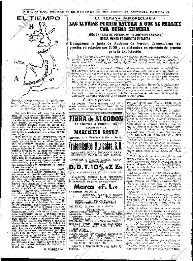 ABC SEVILLA 20-10-1957 página 47