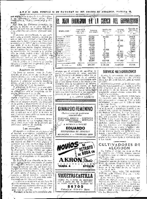ABC SEVILLA 20-10-1957 página 48