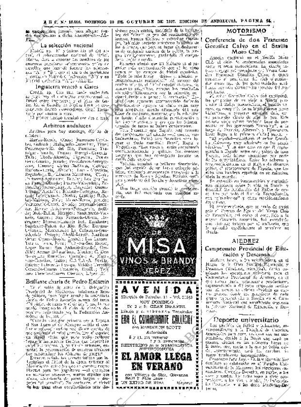 ABC SEVILLA 20-10-1957 página 54