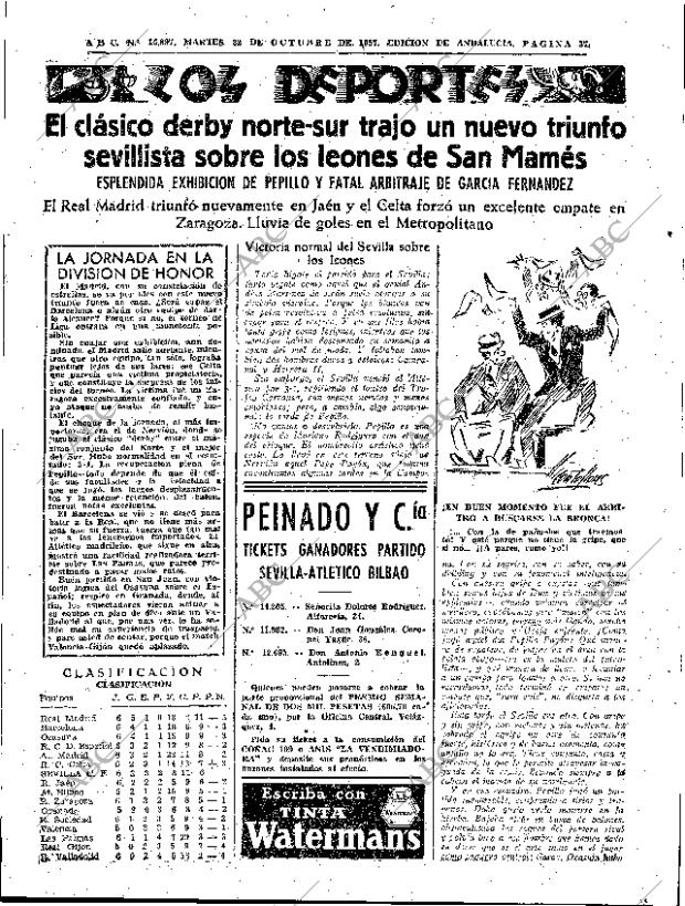 ABC SEVILLA 22-10-1957 página 37