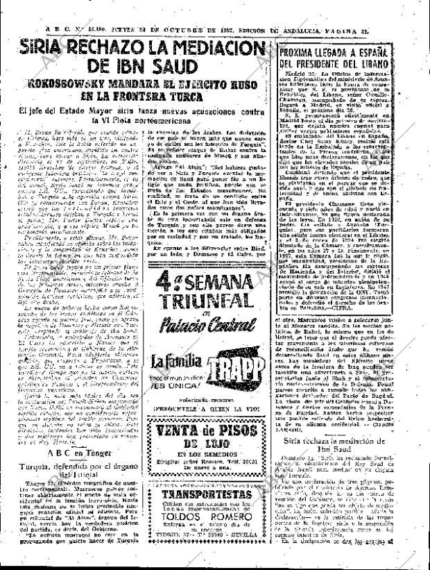 ABC SEVILLA 24-10-1957 página 21