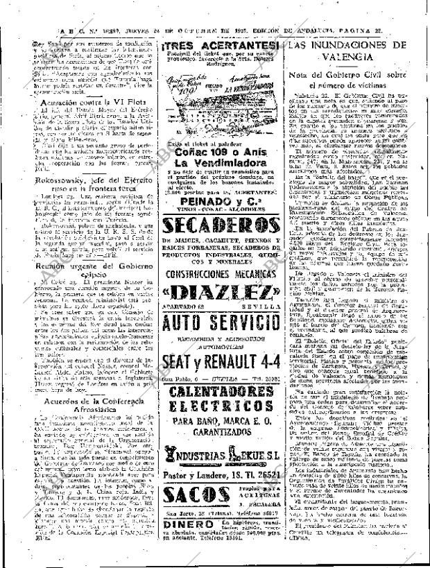 ABC SEVILLA 24-10-1957 página 22