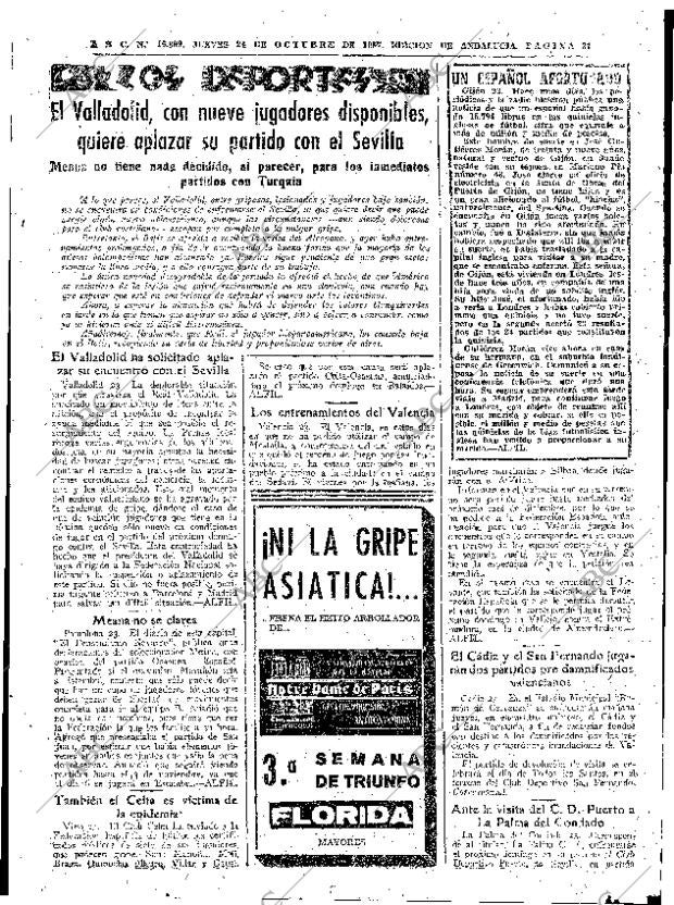 ABC SEVILLA 24-10-1957 página 31