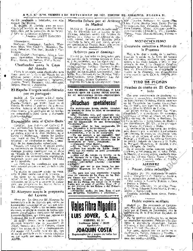 ABC SEVILLA 01-11-1957 página 21