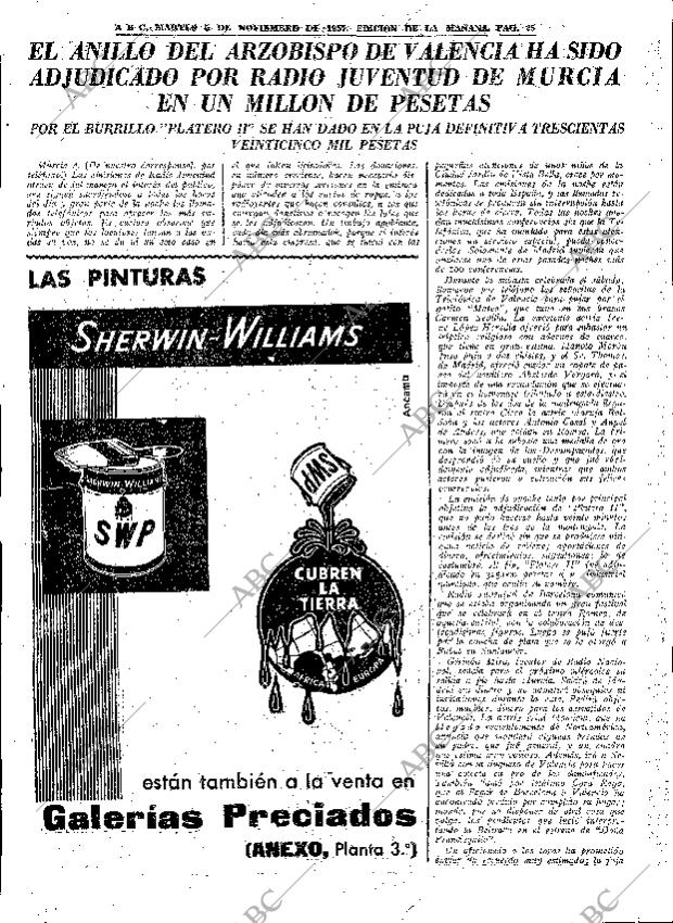 ABC MADRID 05-11-1957 página 25