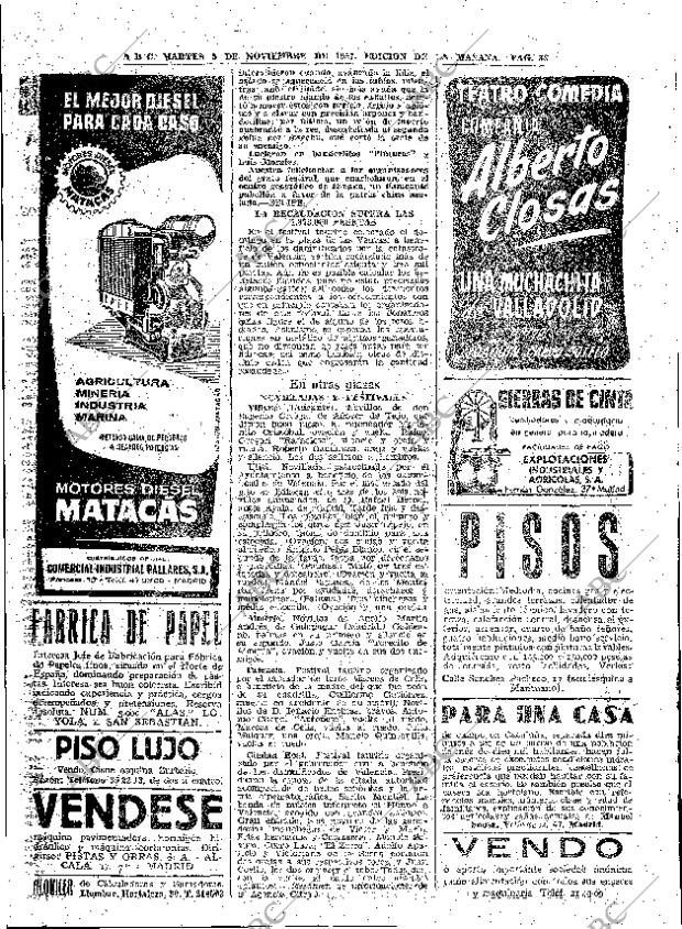 ABC MADRID 05-11-1957 página 38