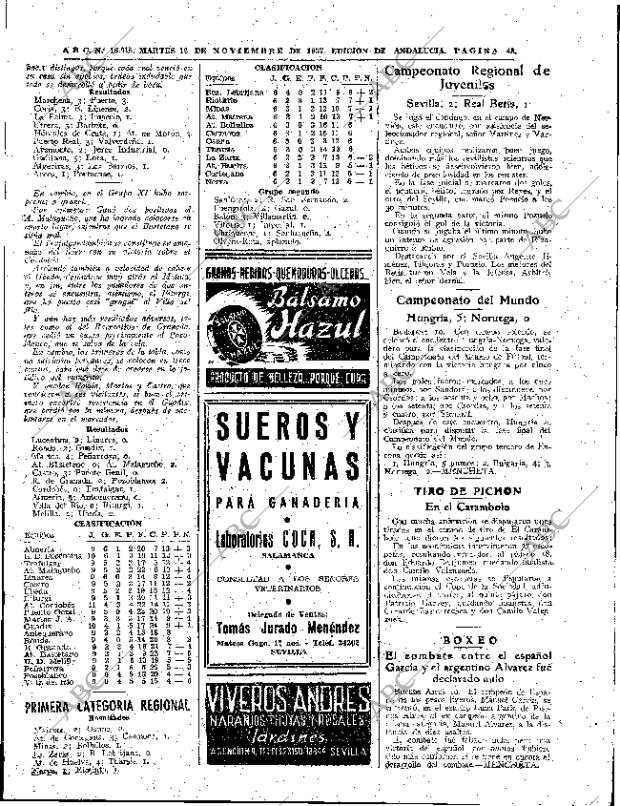 ABC SEVILLA 12-11-1957 página 43