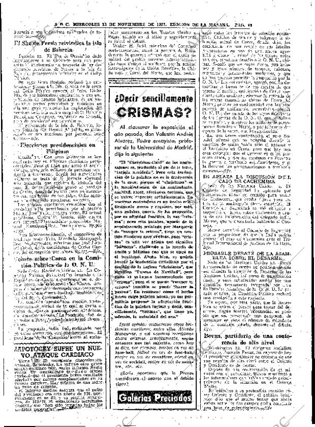 ABC MADRID 13-11-1957 página 40