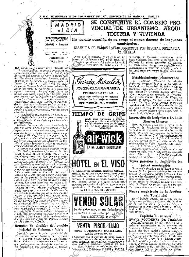 ABC MADRID 13-11-1957 página 53