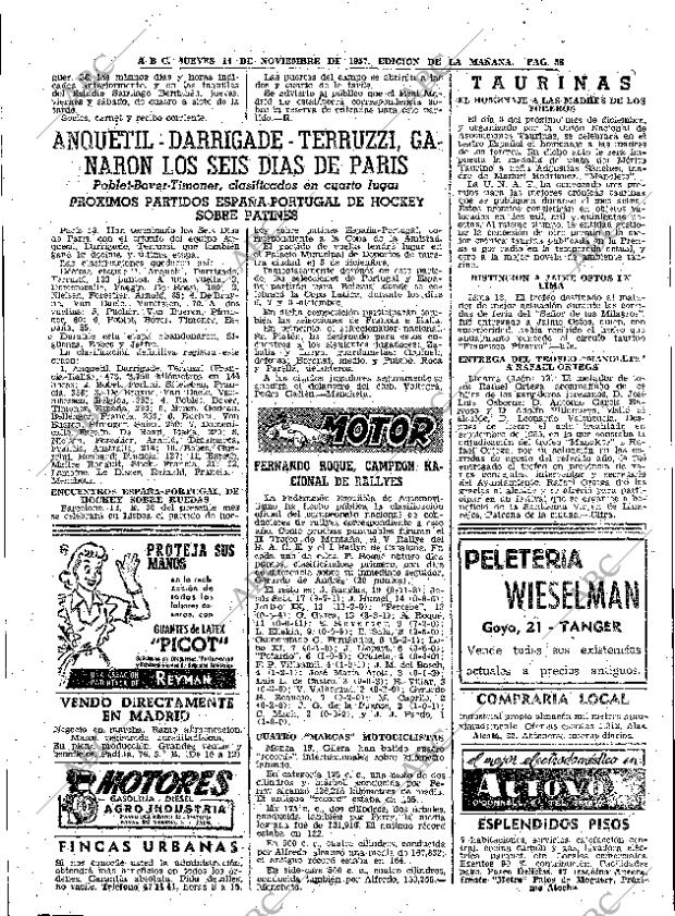 ABC MADRID 14-11-1957 página 58