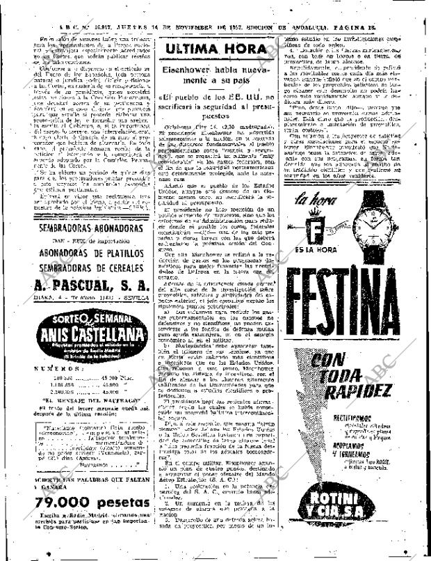 ABC SEVILLA 14-11-1957 página 16