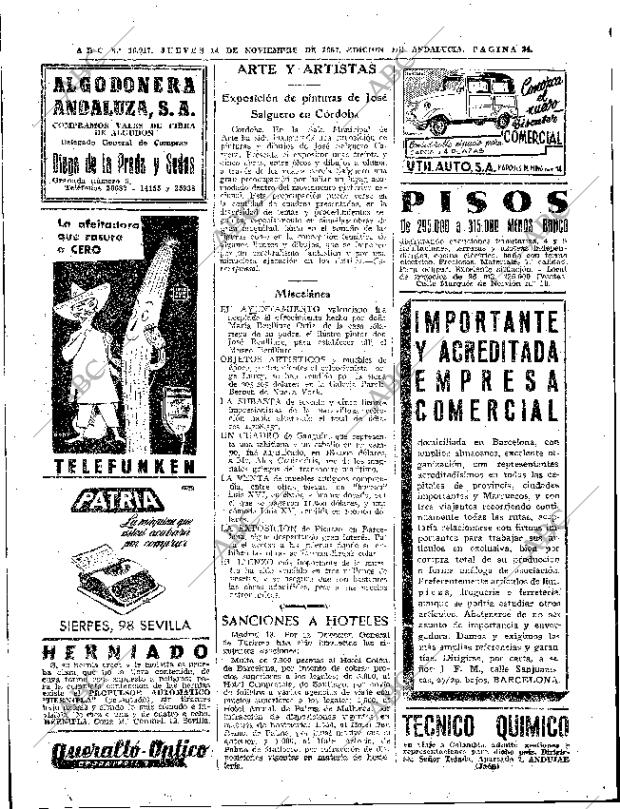 ABC SEVILLA 14-11-1957 página 24