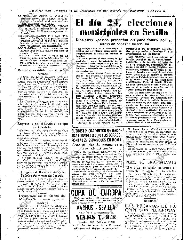 ABC SEVILLA 14-11-1957 página 28