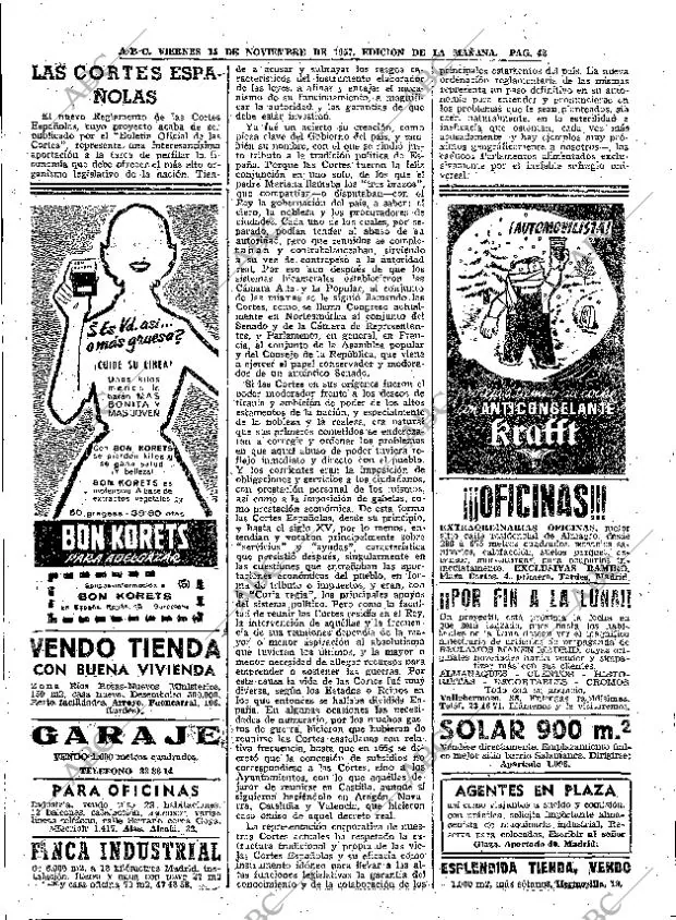 ABC MADRID 15-11-1957 página 42