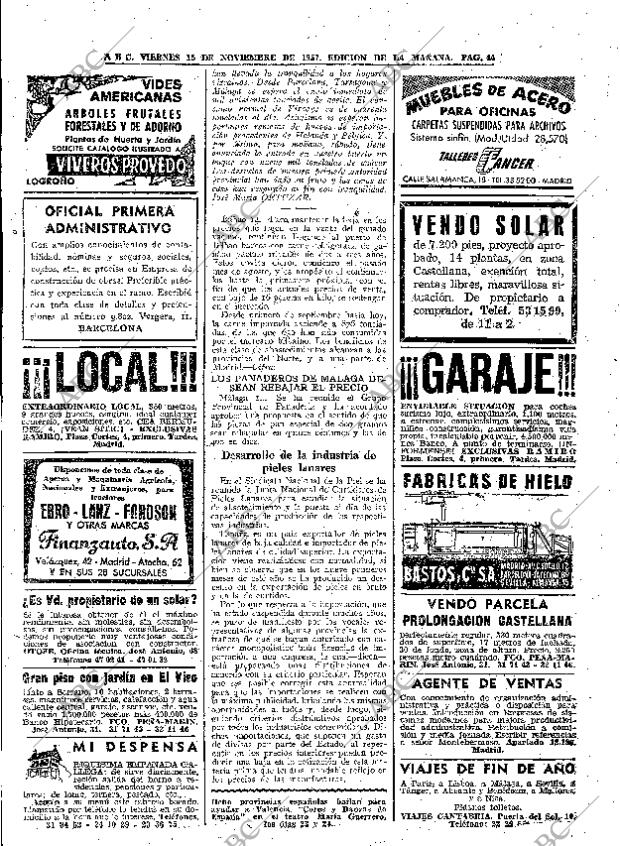 ABC MADRID 15-11-1957 página 44