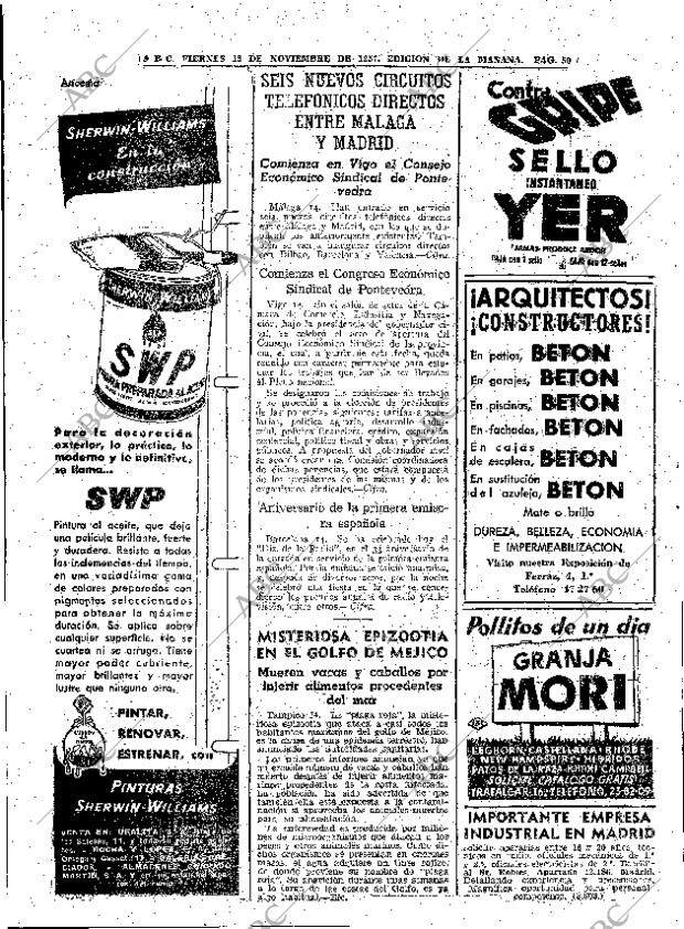 ABC MADRID 15-11-1957 página 50