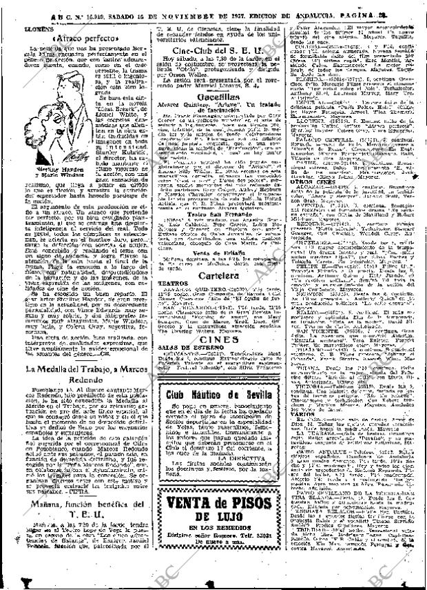 ABC SEVILLA 16-11-1957 página 38