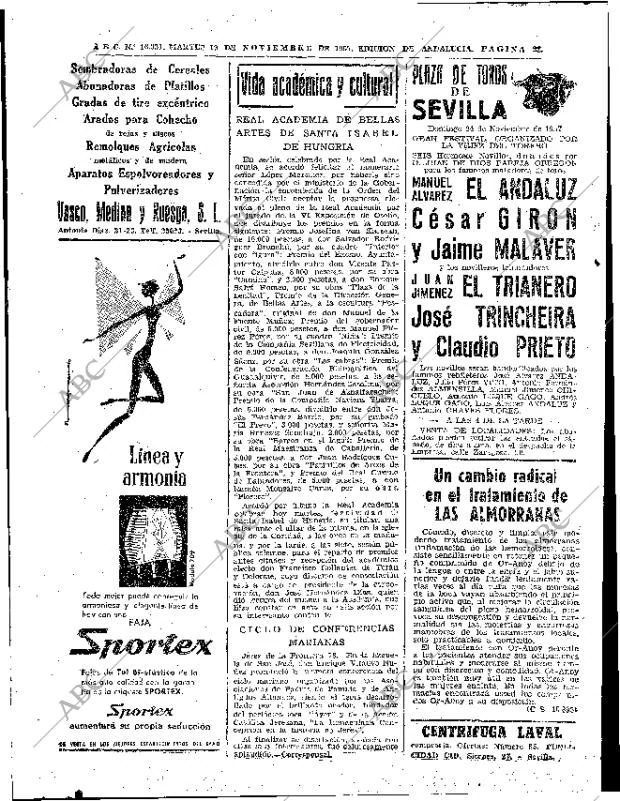 ABC SEVILLA 19-11-1957 página 28