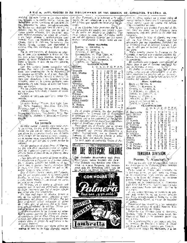 ABC SEVILLA 19-11-1957 página 40