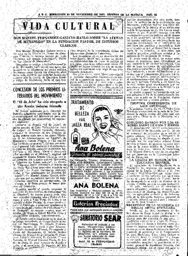 ABC MADRID 20-11-1957 página 55