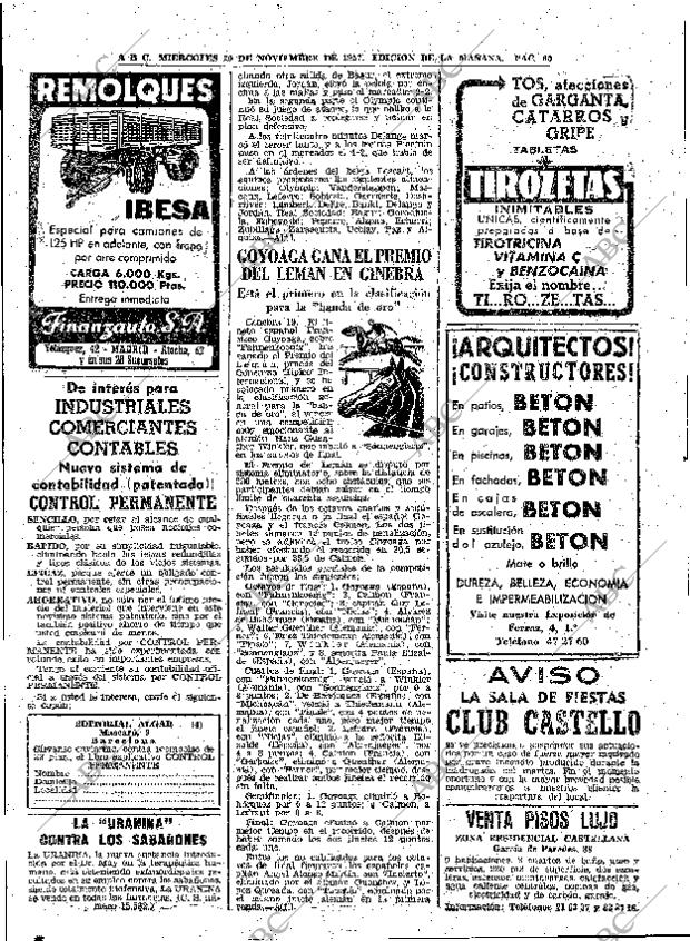 ABC MADRID 20-11-1957 página 60