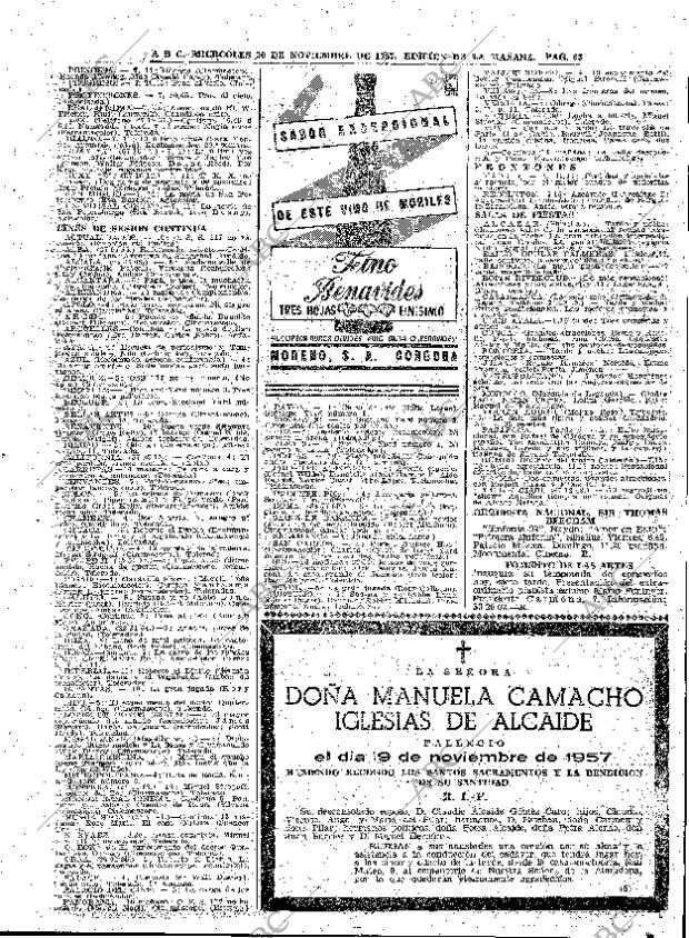 ABC MADRID 20-11-1957 página 63