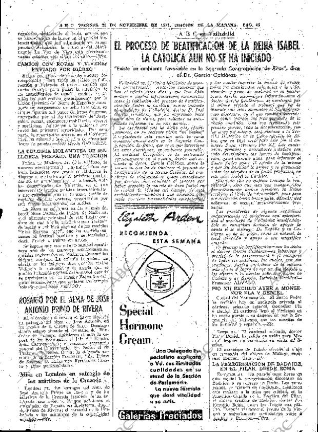 ABC MADRID 22-11-1957 página 45