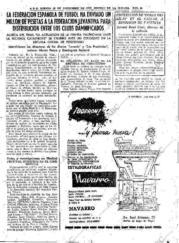 ABC MADRID 23-11-1957 página 39