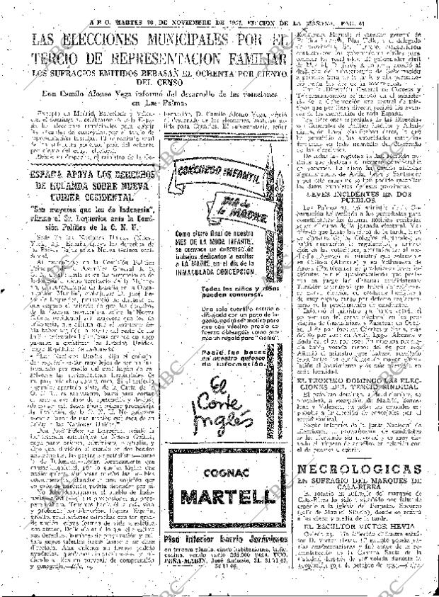 ABC MADRID 26-11-1957 página 41