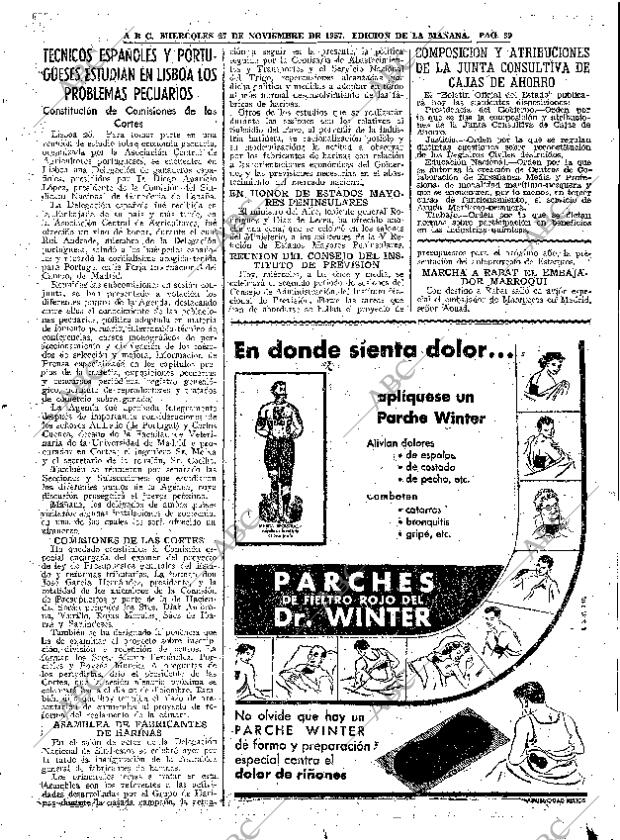 ABC MADRID 27-11-1957 página 39