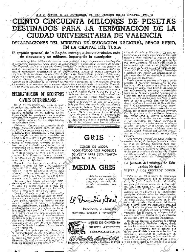 ABC MADRID 28-11-1957 página 41