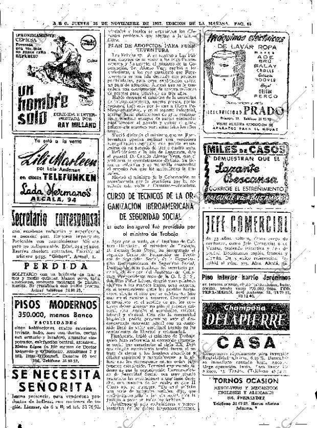 ABC MADRID 28-11-1957 página 44