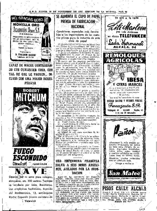 ABC MADRID 28-11-1957 página 50