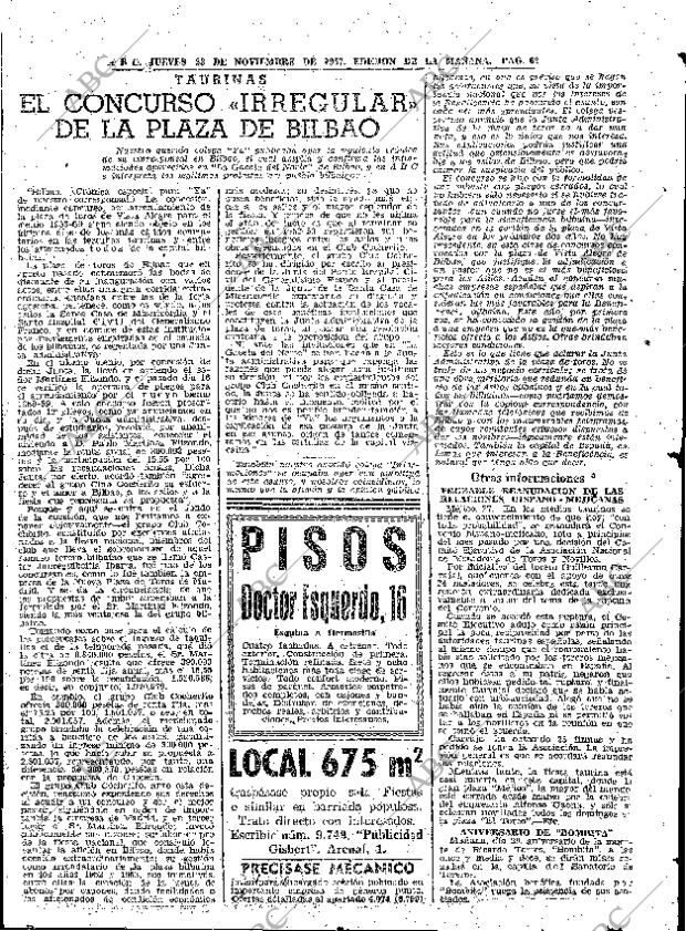 ABC MADRID 28-11-1957 página 62