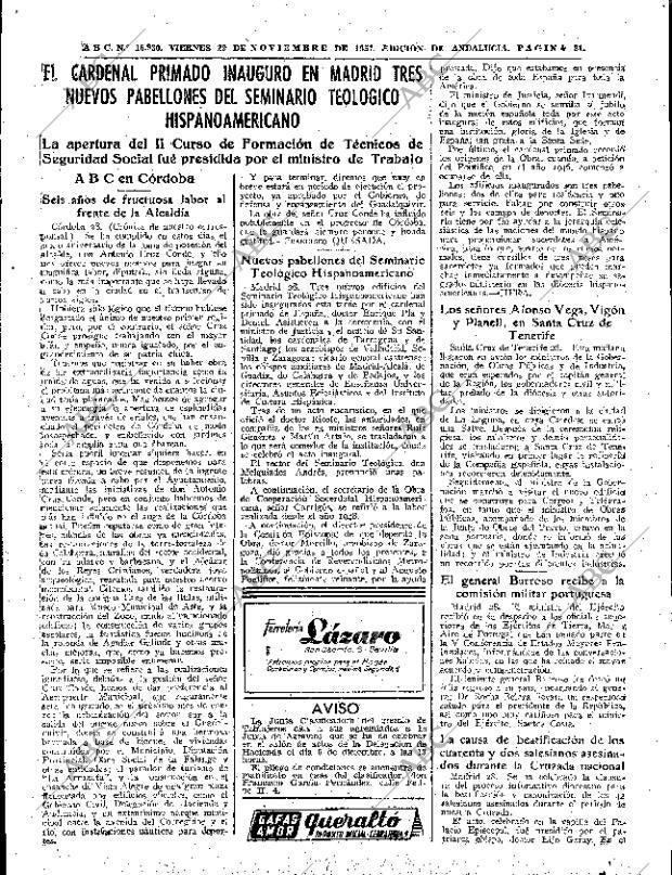 ABC SEVILLA 29-11-1957 página 21