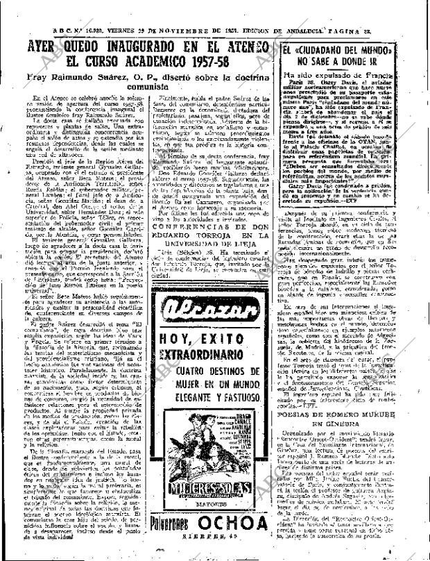 ABC SEVILLA 29-11-1957 página 23