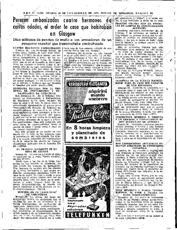 ABC SEVILLA 29-11-1957 página 34