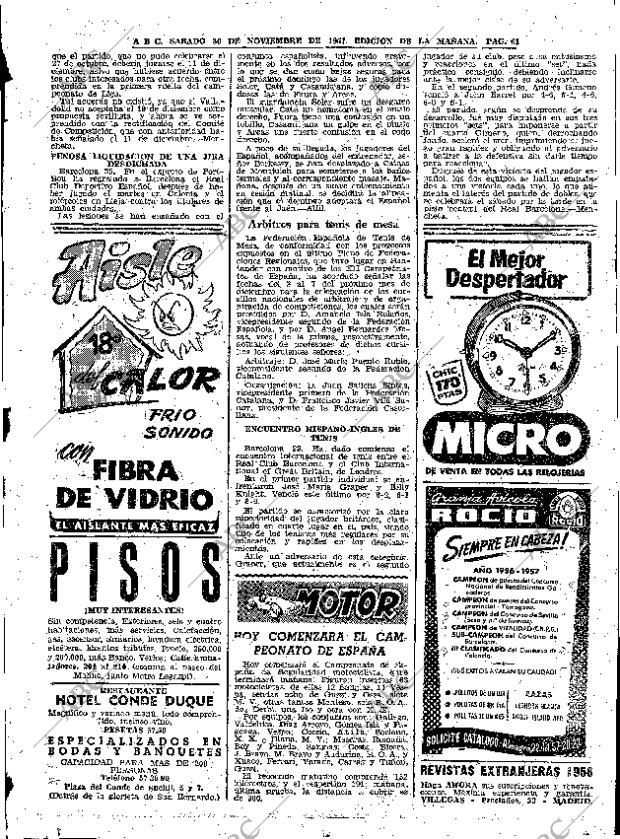 ABC MADRID 30-11-1957 página 61