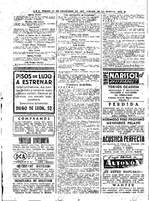 ABC MADRID 30-11-1957 página 65