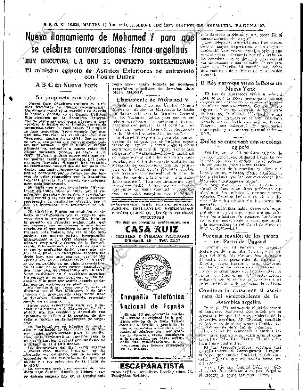 ABC SEVILLA 10-12-1957 página 27