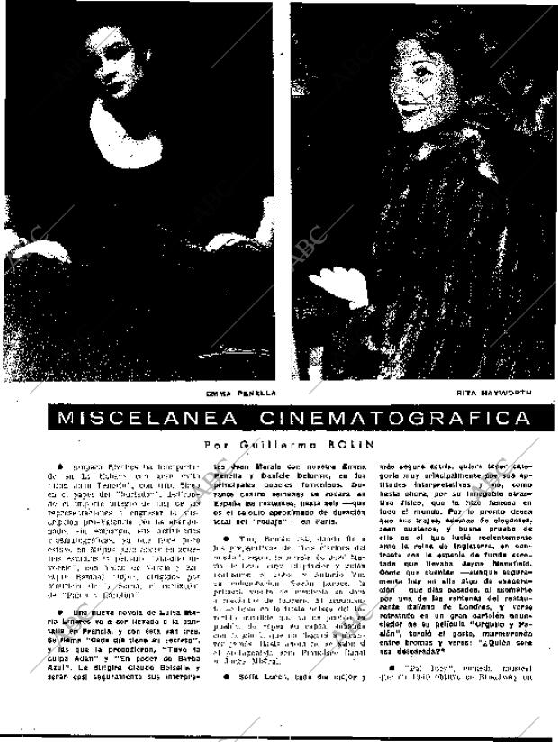 BLANCO Y NEGRO MADRID 14-12-1957 página 72