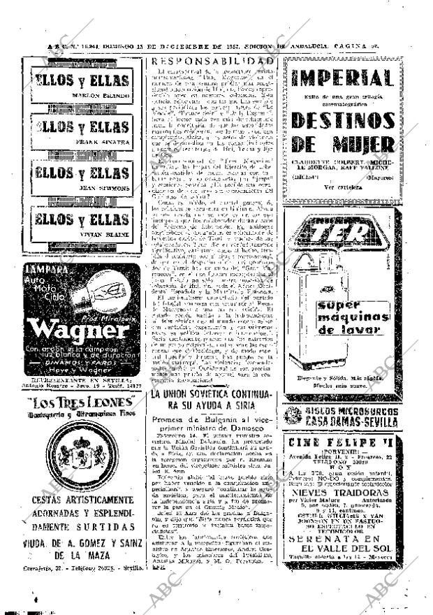 ABC SEVILLA 15-12-1957 página 50