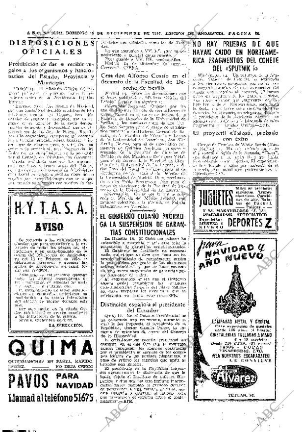 ABC SEVILLA 15-12-1957 página 56